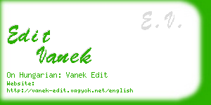 edit vanek business card